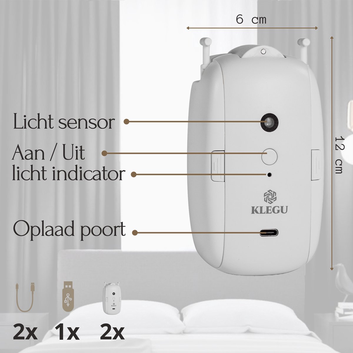 Klegu - Robot rideau 2x - Ouvre-rideau - Ouverture Rideaux - Wifi - Smart  home - Rail