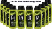 Gel douche Fa Men - Sport Energy Boost - Value pack 10x 250ml