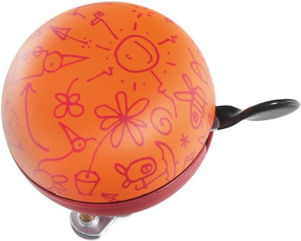 Fietsbel Graffiti 60 Mm | Oranje | Maat: 1Size