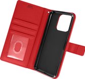 Hoes geschikt voor Xiaomi Redmi 12C Ecoleer Standfunctie Portemonnee rood