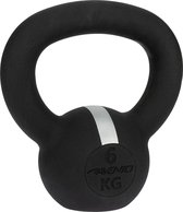 Bol.com Avento Kettlebell - 6 kg - Gietijzer - Zwart/Zilvergrijs aanbieding