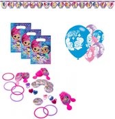 Amscan - Nickelodeon - Shimmer en Shine - Letterslinger – Feest ballonnen - 200 Cm – Uitdeelzakjes - Uitdeel speelgoed - Roze - Kinderfeest - Versiering - Verjaardag.