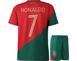 Ronaldo Portugal Voetbaltenue Thuis - Voetbal Tenue Kinderen - Shirt en Broekje - Jongens en Meisjes - Volwassenen - Heren en Dames - Maat XXL