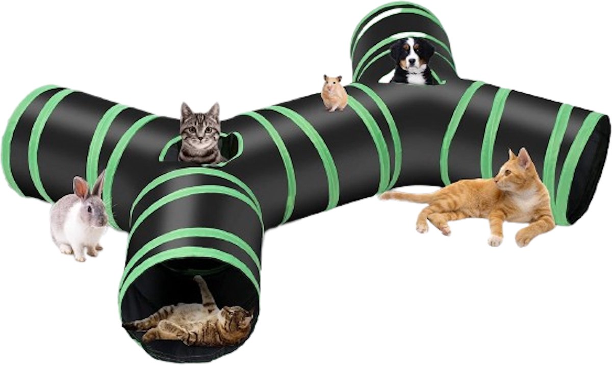 Kattentunnel - Bot - Konijnentunnel - Speeltunnel - Kattenspeelgoed - Kattenspeeltjes - Kruiptunnel - Shagam
