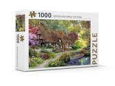 Puzzle Rebo - 1000 pcs - Woodland Walk Cottage - Qualité Premium