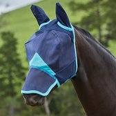 Weatherbeeta Vliegenmasker Weatherbeetra Fine Ears & Nose Donkerblauw-turquoise - paard