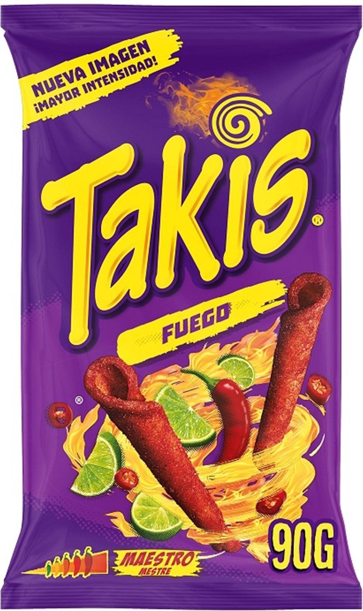 Takis - Fuego - 2x 90 Gram - Hete Chips - Populair