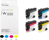 Improducts® Inkt cartridges - Alternatief Brother LC-424XL LC 424 bk/c/m/y multipack inktcartridges o.a. DCP-J1200W lc-424val