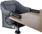 Tafelstoel opvouwbaar baby hoge stoel zitverhoging stoel met transporttas, ideaal voor thuis en onderweg (grijs)