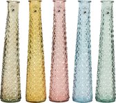 Decoris Vaas recycled glas dia7-H32cm verkrijgbaar in verschillende pastel kleuren