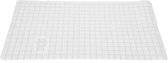 Excellent Houseware Badmat - antislip - ivoor wit - 69 x 39 cm - badkuipmat