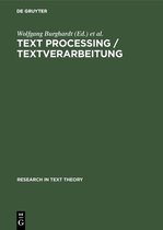 Research in Text Theory3- Text Processing / Textverarbeitung