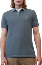 Marc O'Polo shaped fit polo - heren poloshirt - jeansblauw - Maat: S