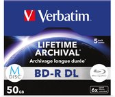 Verbatim MDISC, 50 GB, BD-R DL, Jewel case, 5 pièce(s)