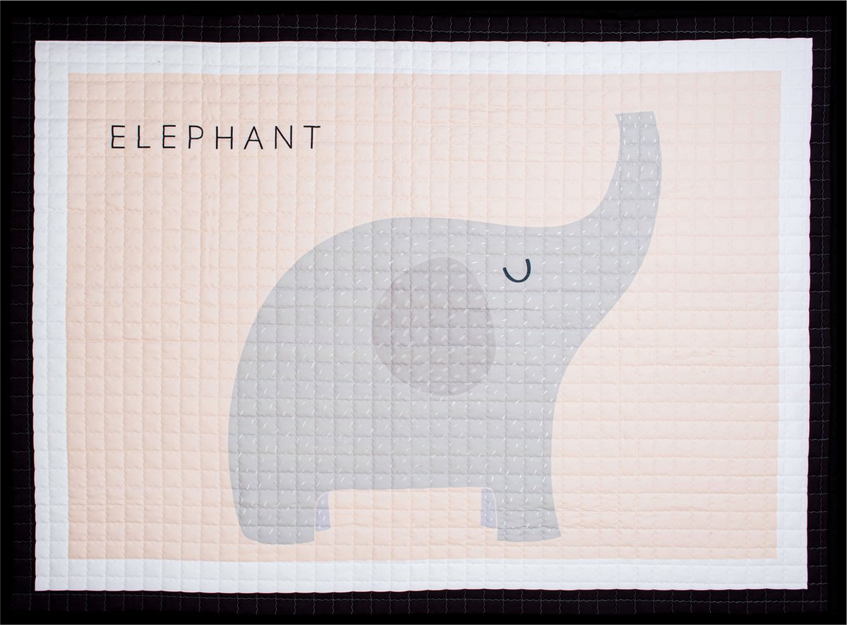 Kjoet Speelkleed baby kind Antislip 200x150cm inclusief opbergtas speelmat Olifant