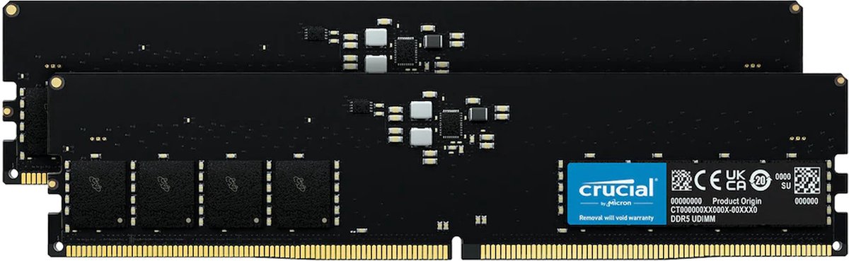 Crucial CT2K8G48C40U5 - RAM-geheugen - DDR5 - 16GB - 2x 8GB - DIMM