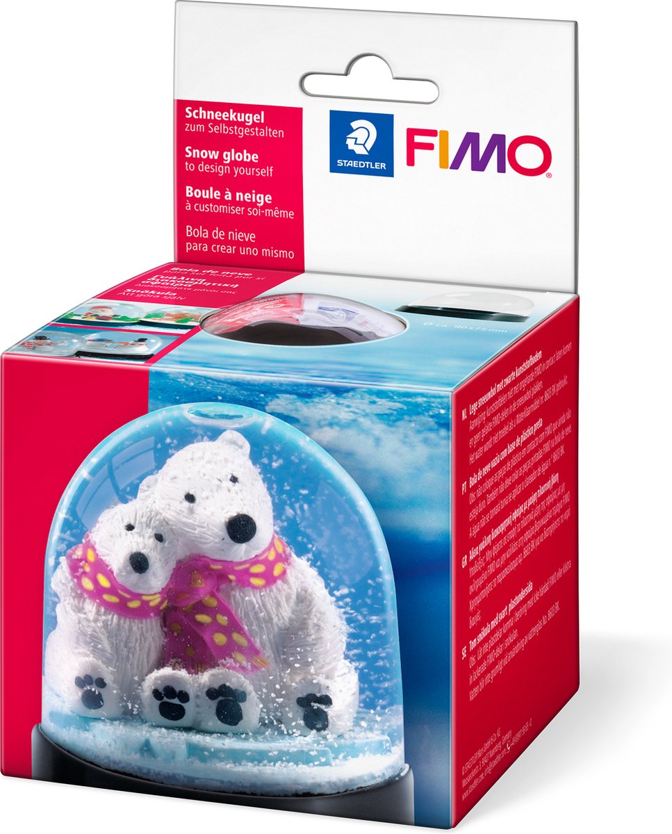 FIMO sneeuwbol - 90 mm x 75 mm