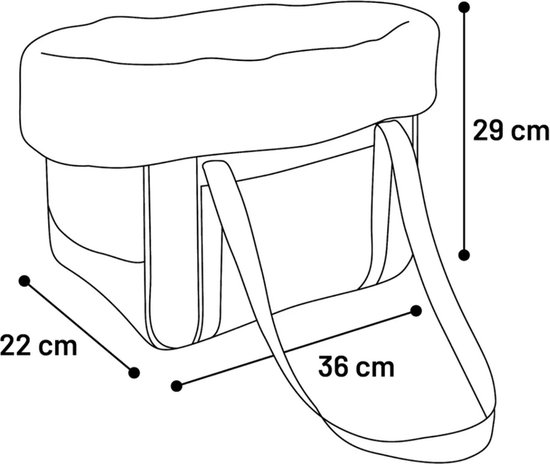Smarty luxe kattentas wit, Huisdiertas, katten honden reistas, dieren  transport tas