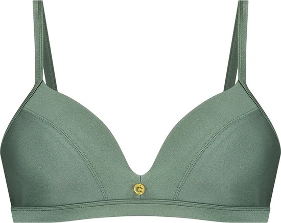 ten Cate Beach haut de bikini triangle vert scintillant pour Femme | Taille 38xD