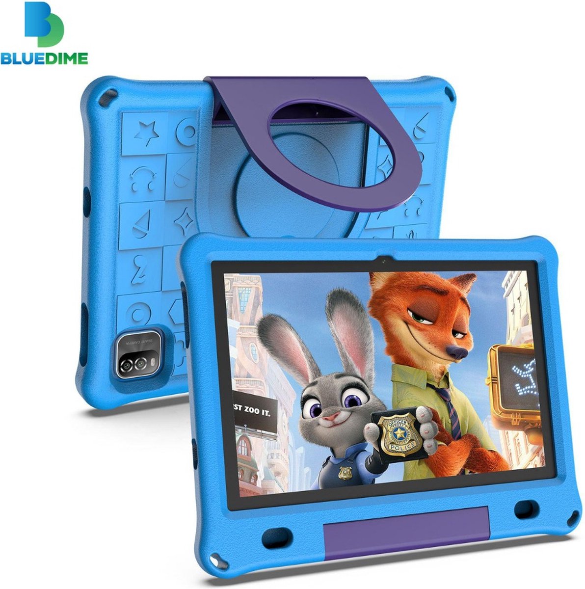 Kindertablet - tablet - 10.1 inch - 64GB - Android 12 - RAM 3GB - 6000MAH - Ouderlijk toezicht - Beschermhoes - Inclusief screenprotector