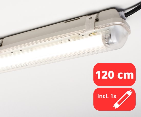 Ensemble Siècle des Lumières LongLife LED TL 120 cm - Luminaire avec tube LED - Intérieur et extérieur - IP65
