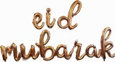 Eid Mubarak - Folieballonnen - Ballonnen set Goud - Offerfeest - Letters