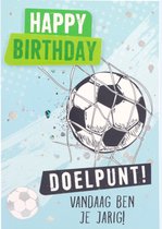 Depesche - Kinderkaart met de tekst "Happy Birthday - Doelpunt! - Vandaag ..." - mot. 051