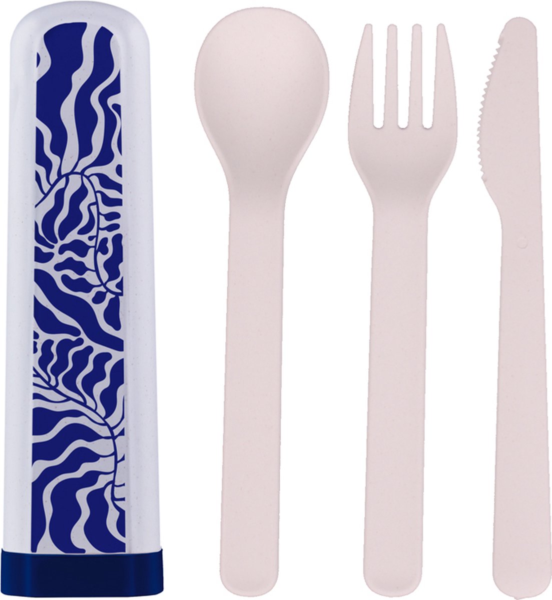 BioLoco PLA bestekset blue leaves - 16cm