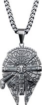 Star Wars The Force Awakens - Millennium Falcon metalen ketting zilver - Film merchandise