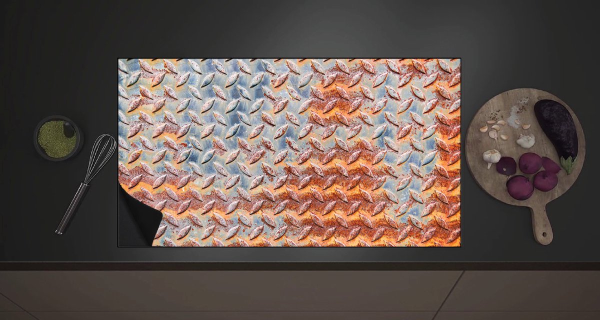 Inductie Beschermer - Dorpje in de Bergen aan het Water - 90x52 cm - 2 Inductie Beschermer - Dorpje in de Bergen aan het Water - 90x52 cm - 2