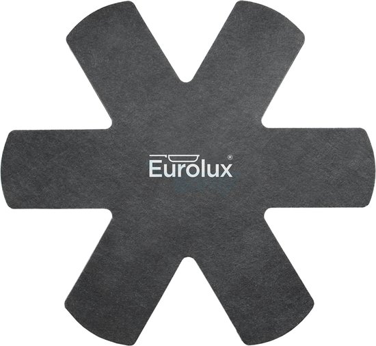 Eurolux Pannenbeschermer Set - Ø 38 cm - Hittebestendig - 3 Stuks - Antraciet