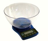 My Weigh SCALE i-BALANCE - Balance de cuisine - Balance de cuisine avec bol - Numérique - 1 à 5000gr - Blauw