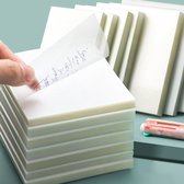 Fast Office Sticky notes transparant - doorzichtig zelfklevend - waterdicht - herbruikbaar