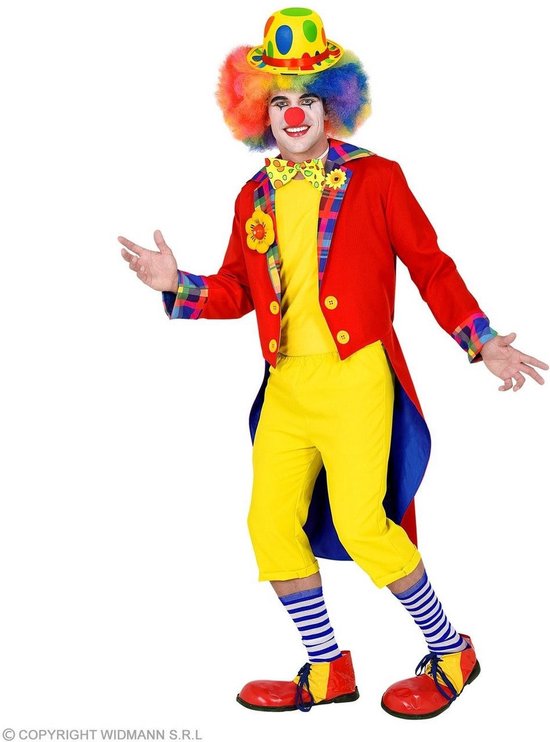 Widmann Clown & Nar Kostuum - Jas Met Een Lach Clown Man - rood - XL -... | bol.com