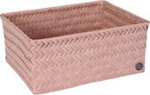 Open basket rectangular copper blush large