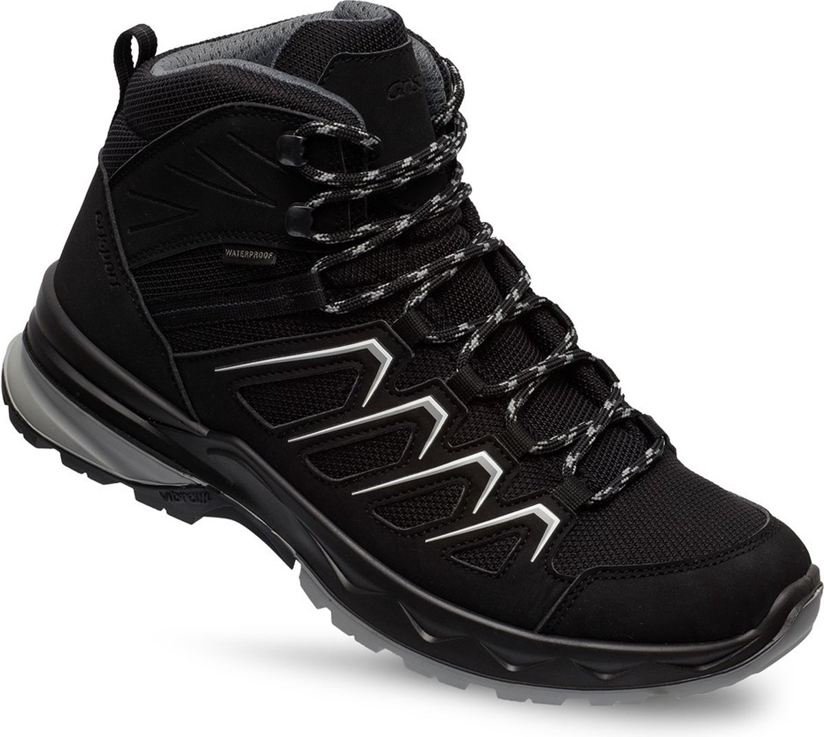 Grisport Wega Mid Wandelschoen Dames synthetisch mid wandelschoenen Zwart