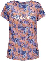 Only T-shirt Onlrilla S/s O-neck Top Box Jrs 15202694 Night Sky/tropical Dames Maat - S