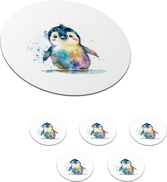 Rugzak blauw - Schooltas jongens - Pinguïn en ijsbeertje op ijsschotsen