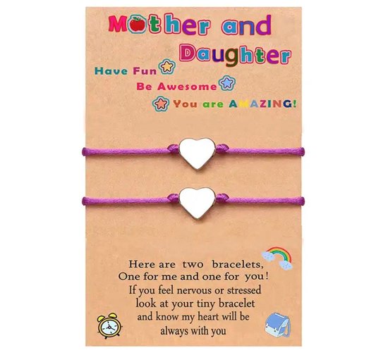 Akyol - moeder en dochter cadeau - moederdag - moeder en dochter - moeder en dochter armband - cadeau voor moeder