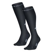 STOX Energy Socks - 2 Pack Everyday sokken voor Mannen - Premium Compressiesokken - Kleur: Donkergrijs/Wit- Maat: Large - 2 Paar - Voordeel