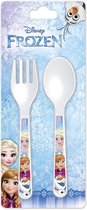 La Frozen - Ménagère - Couteau et Cuillère - Elsa & Anna - Wit