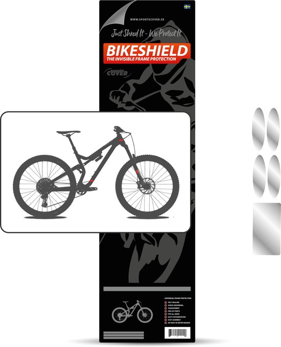 Bikeshield frame kabel bescherming shield glossy protectie sticker | fiets folie | | bol.com