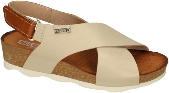 Pikolinos -Dames - crÈme - sandalen - maat 39