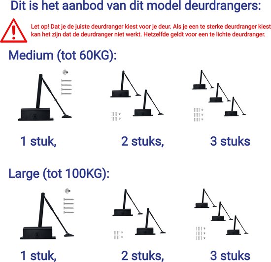 SEWOART 1set Automatische Deurdranger Veiligheidsveerdeurdranger Voor