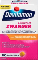 Davitamon Mama Compleet Zwanger - multivitamine bij kinderwens en zwangerschap - Bevat extra foliumzuur en vitamine D3 - 60 tabletten