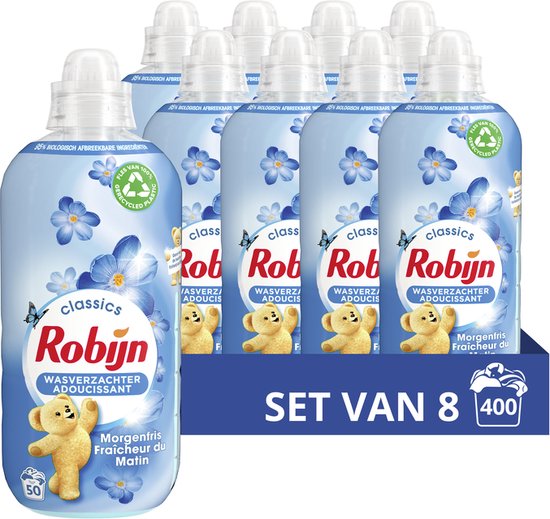Robijn Morgenfris Wasverzachter ​- 8 x 50 wasbeurten - Voordeelverpakking