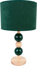 Tafellamp - Groen - Decoratie - Hout - Modern