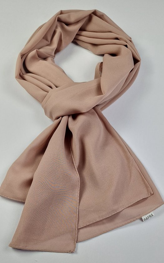 Echarpe femme / foulard uni en tissu mousseline / 70 x 200 cm extra long |  bol