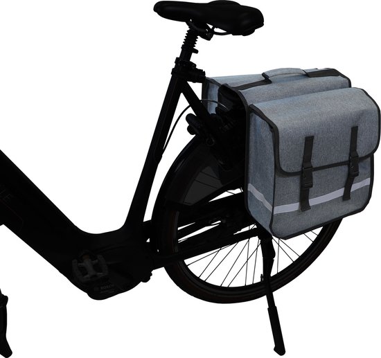 Dresco Dubbele Fietstas 36L - Grijs — afbeelding 4