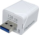 PioData iXflash CUBE 128GB USB-A Back-up foto's en video terwijl je jouw telefoon oplaadt